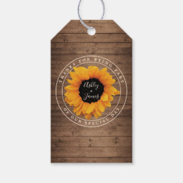 Tack för det strålande solrosset Namn Presentetikett