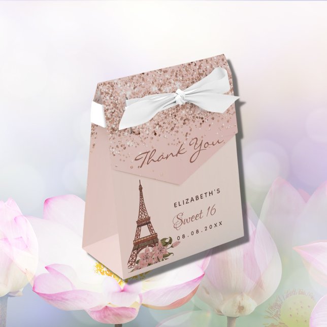 Tack för det svenska 16 ro-guld Paris Presentaskar (Skapare uppladdad)