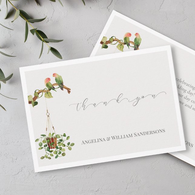 Tack för det tropiska tackkortet Handflatan Träd B (Skapare uppladdad)