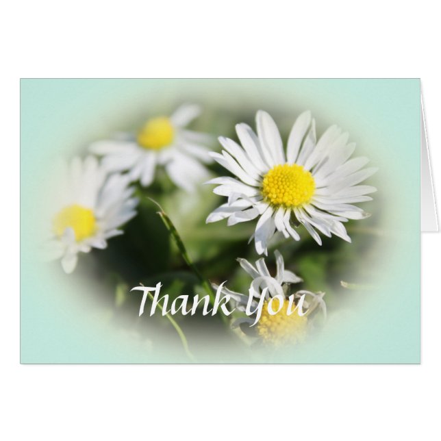 Tack för det vackra blommigten. hälsningskort (Framsidan Horizontal)