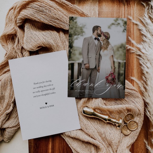 Tack för det vita brevet från bröllop kort (Skapare uppladdad)