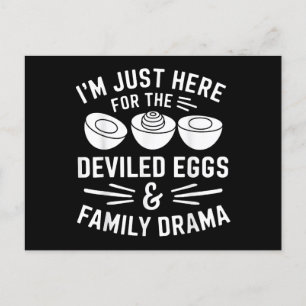 Tack för Devilgs-familjen Drama Funny Foodie Gift Helg Vykort