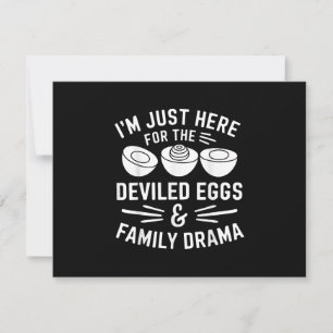 Tack för Devilgs-familjen Drama Funny Foodie Gift Spara Datumet