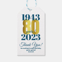 Tack för din 80-årsdag