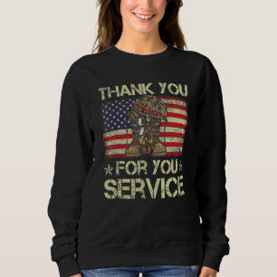 Tack för din amerikanska Flagga Veteran T Shirt