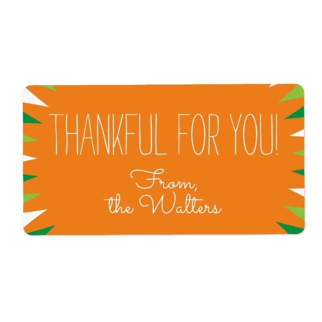 Tack för din Anpassningsbar Fraktsedel (Framsidan)