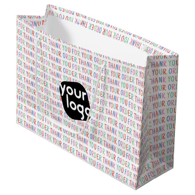 Tack för din beställning - färglös enkel modern (Framsidan Vinklad)