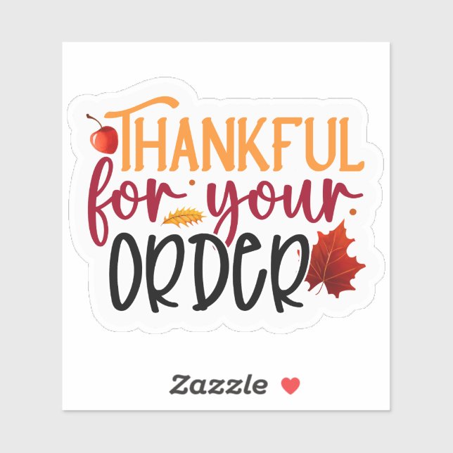 Tack för din beställning klistermärken (Ark)