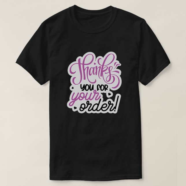 Tack för din beställning t shirt (Design framsida)