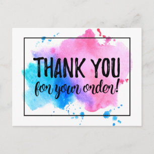 Tack för din beställning vykort