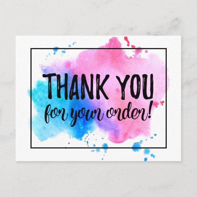 Tack för din beställning vykort (Framsida)