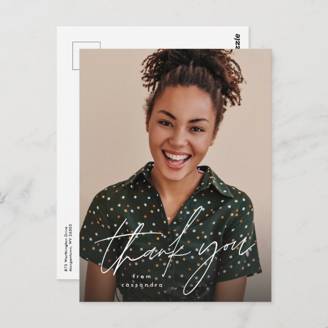 Tack för din bild, studenten vykort (Fram/baksida)