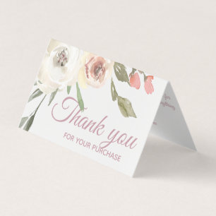 tack för din Blommigt Boutique Visitkort