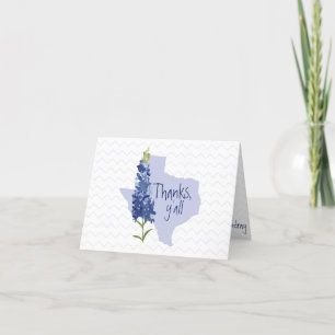 Tack för din bluebonnet Texas Kort
