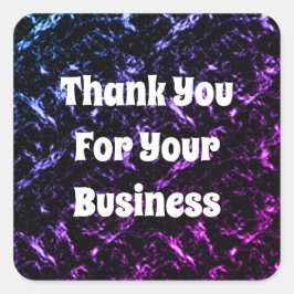 Tack för din företagsklientuppskattning fyrkantigt klistermärke