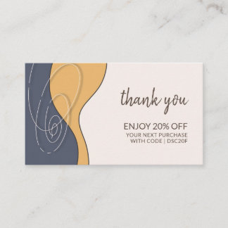 Tack för din företagslojalitet rabattkort