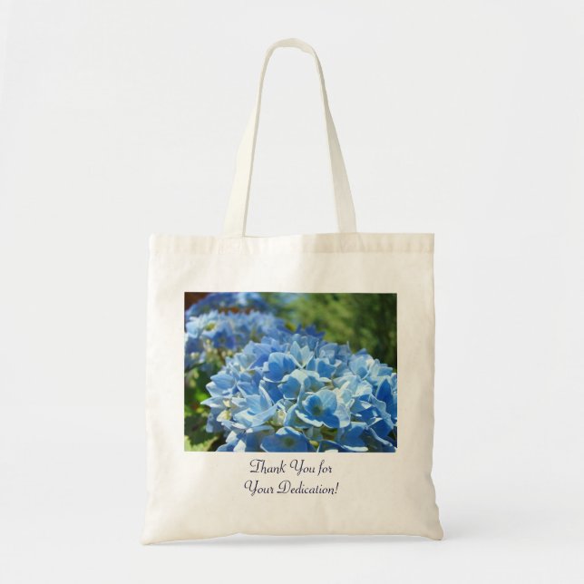 Tack för din hängivenhet! påsar gåva Hydrangea Tygkasse (Framsidan)