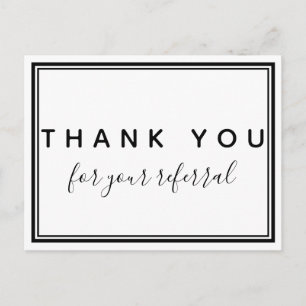 Tack för din hänvisning, Kiropraktik Vykort