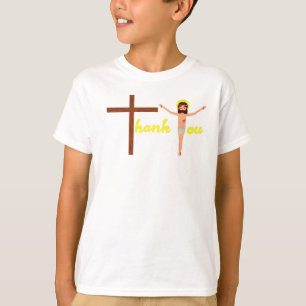 Tack för din katolska Påsk-Kor-grafik Jesus Cru T Shirt