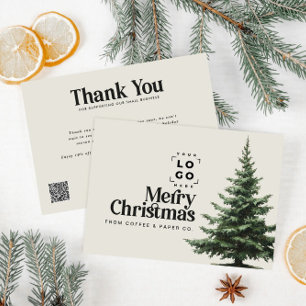 Tack för din logotyp QR-kod under julen