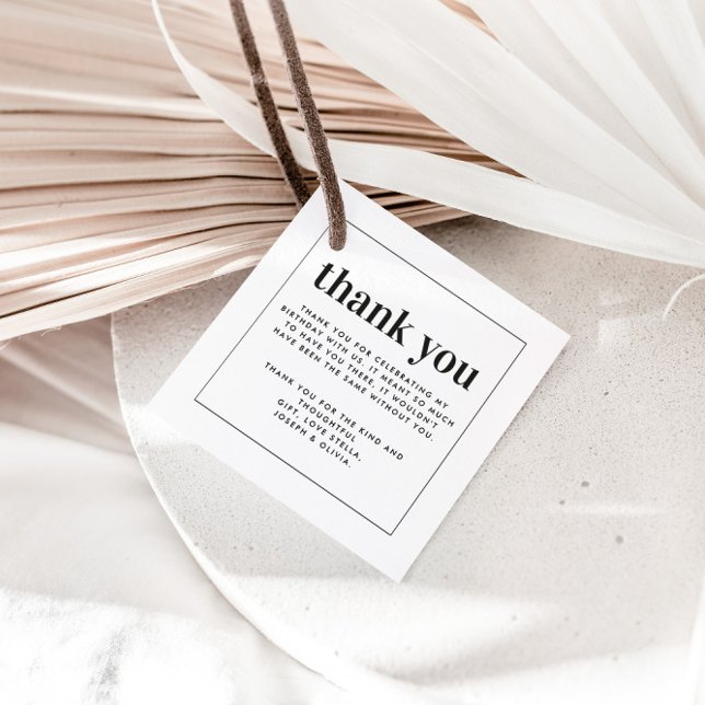 Tack för din moderna typografi gåvor etiketter (Skapare uppladdad)