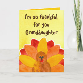 Tack för din mordotter Happy thanksgiving. Kort