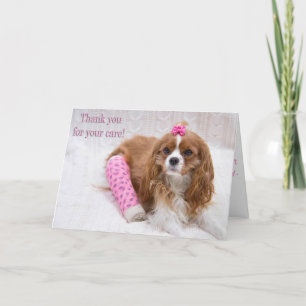 Tack för din omsorg King Charles Spaniel Kort
