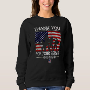 Tack för din patriotiska veterinärdag t shirt