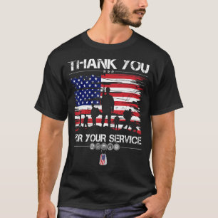 Tack för din patriotiska veterinärdag t shirt