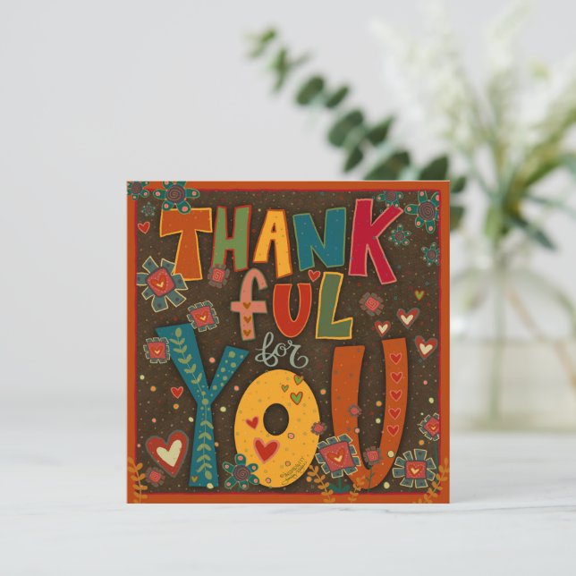 Tack för din Roligt folkfärgad inspiritivitet (Stående Fram)