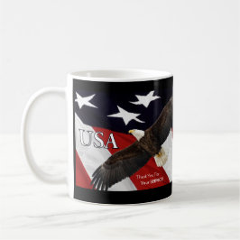 Tack för din serviceålder kaffemugg