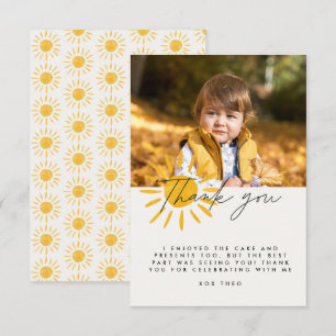 Tack för din söta roligt vattenfärg sol födelsedag