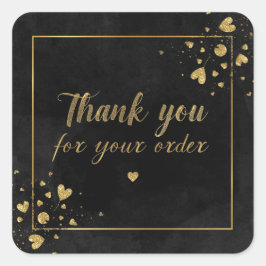 Tack för din stiker fyrkantigt klistermärke