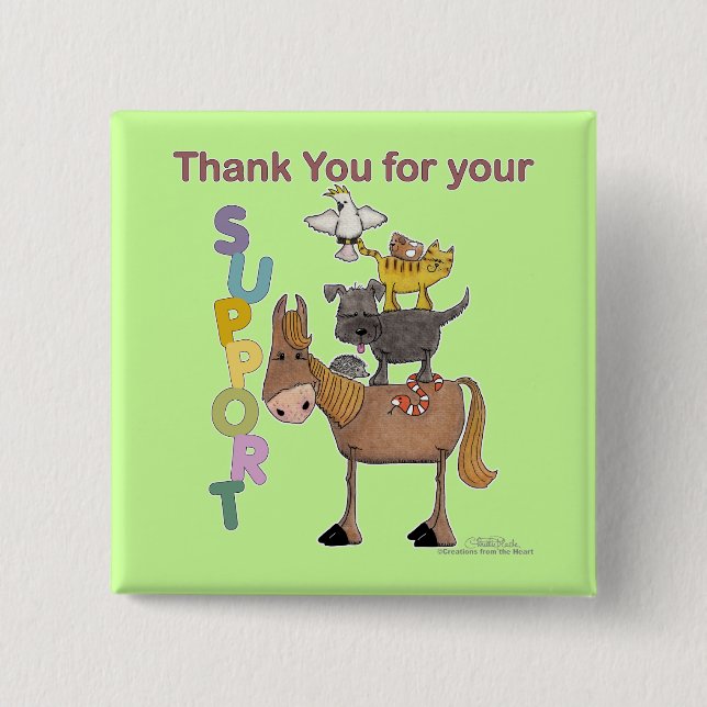 Tack för din support knapp (Framsida)