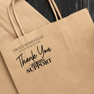 Tack för din supportmarknad - lägg till Namn Stämpel
