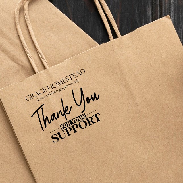 Tack för din supportmarknad - lägg till Namn Stämpel (Skapare uppladdad)