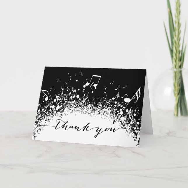 Tack för din svartvita explosion kort (Framsida)