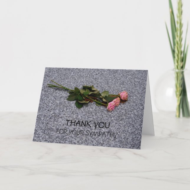 Tack för din sympati kort (Framsida)