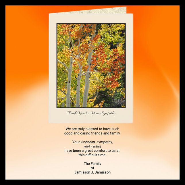 Tack för din sympati, tre Aspen Kort (Skapare uppladdad)