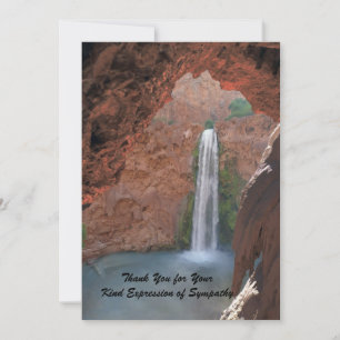 Tack för din sympati, Waterfall Note Card Kort