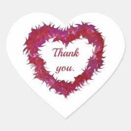 Tack för din text, klokhet för hjärtklistermärken