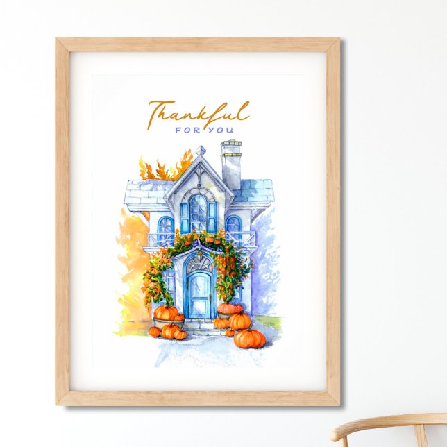 Tack för din Thanksgiving-dag Poster (I wish you happiness))))