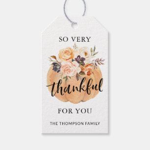 Tack för din Thanksgiving Friendsgiving Presentetikett