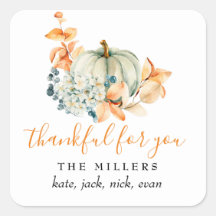 Tack för din Thanksgiving Gift Märkre Gift-etikett