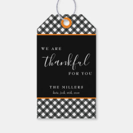 Tack för din Thanksgiving Gift Märkre Gift-etikett Presentetikett
