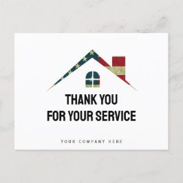 Tack för din tjänst Militär Fastighet Vykort