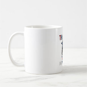 Tack För Din Tjänst Patriotisk Rösig Bunt Shi Kaffemugg