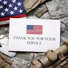 Tack för din tjänst Röd blå Amerikansk Flagga