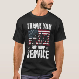 Tack för din tjänst Tees Patriotic Veterans T Shirt