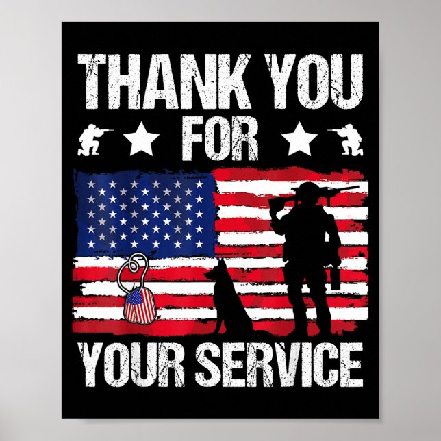 Tack för din tjänst Veteraner Belgisk Malino Poster (Framsidan)